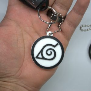 Home Naruto Hidden Leaf Village Badge Keychain
