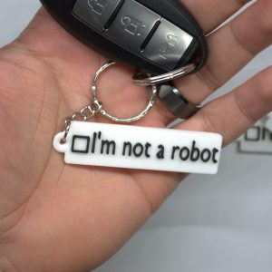 Home i'm not a robot checkbox keychain