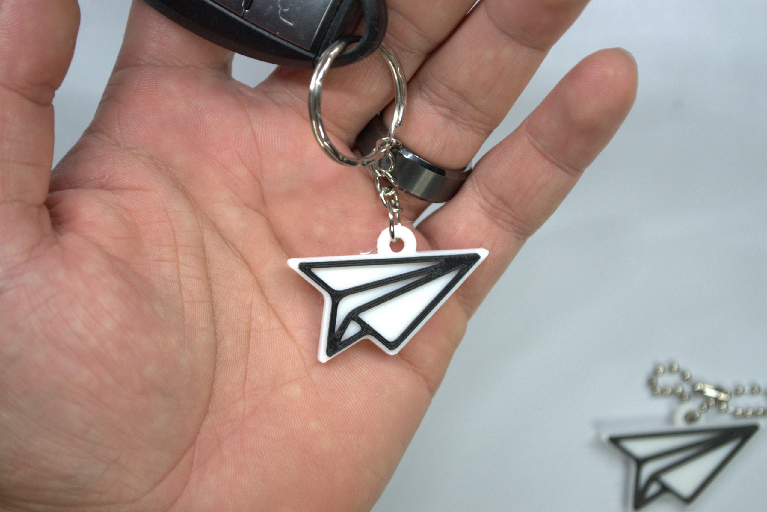 paper airplane keychain paper airplane keychain