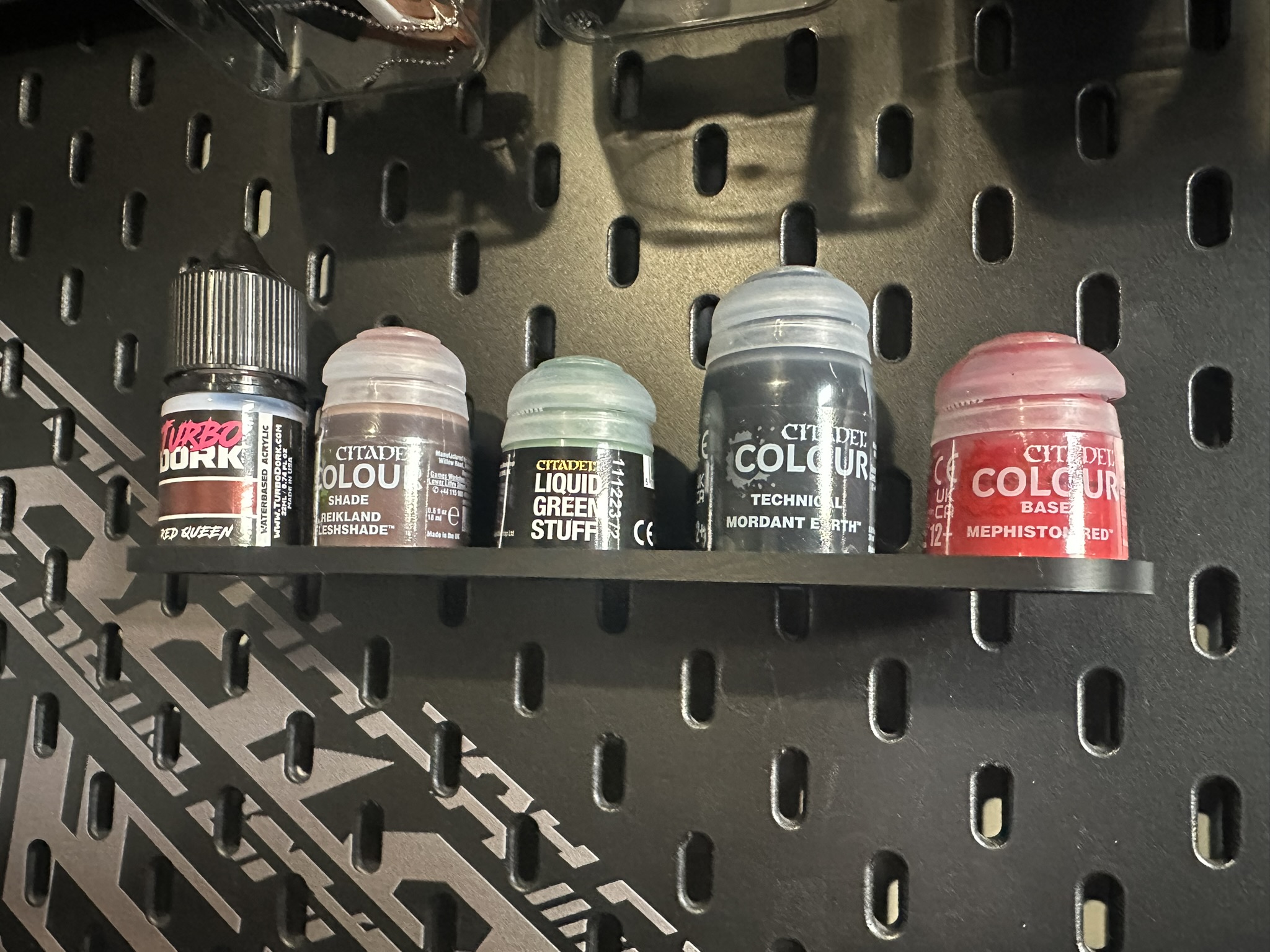 citadel paint pot holder for ikea skadis citadel paint pot holder for ikea skadis